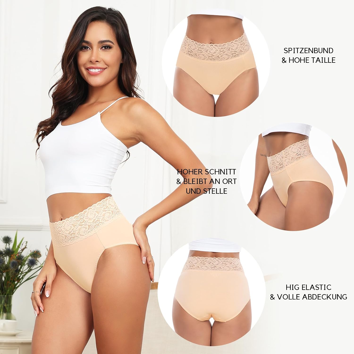 Detalle de Wealurre Unterhosen Damen 5er Pack 🩲