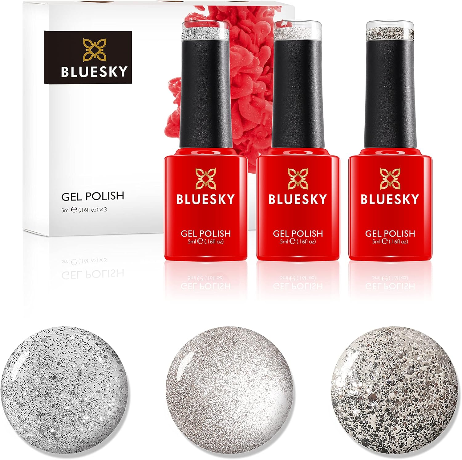 Thumbnail 1 de Bluesky Gel Polish Hollywood Red 10 ml