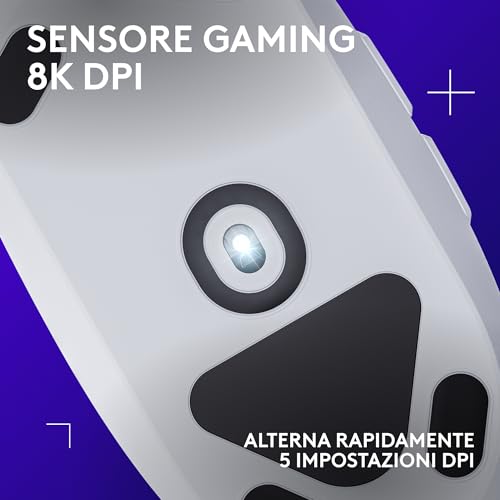 Detalle 2 de Logitech G G203 LIGHTSYNC Mouse Gaming con Illuminazione RGB - Bianco