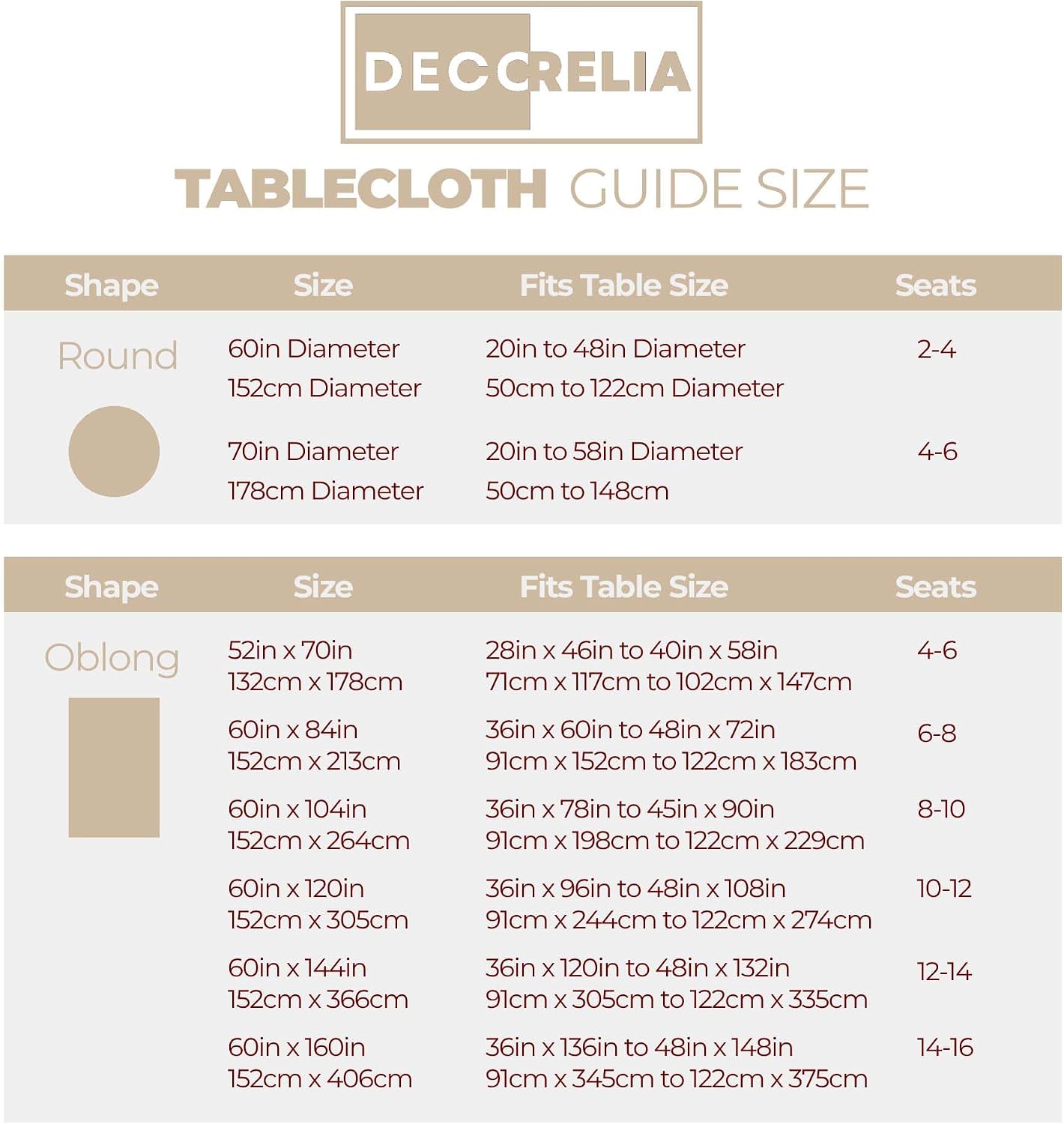 Thumbnail 6 de Decorelia Faux Linen Round Tablecloth 60 inch 🍽