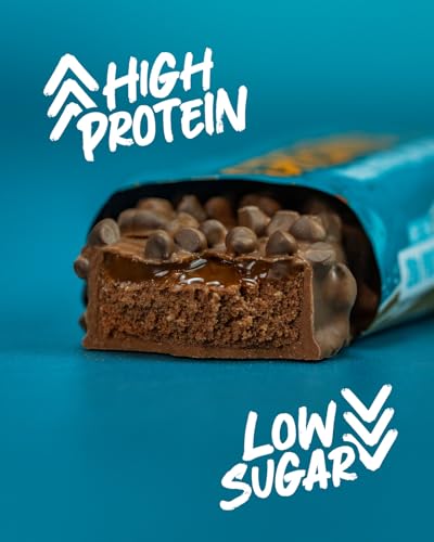 Detalle de Grenade Chocolate Chip Salted Caramel Protein Bars, 12 x 60 g — A practical high-protein snack for busy days