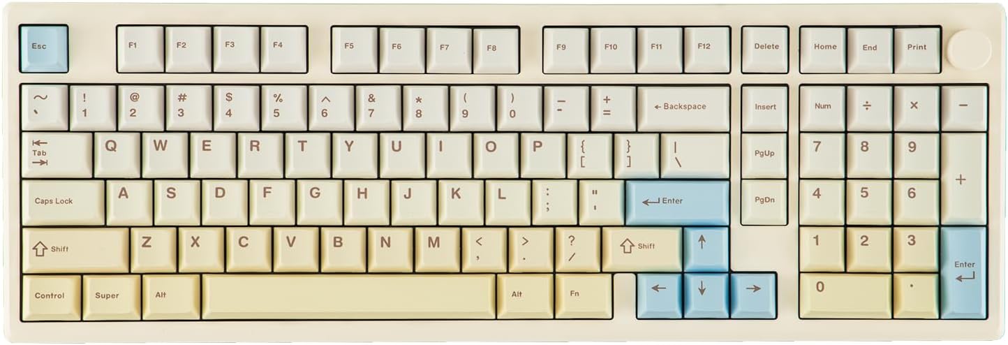 Detalle de EPOMAKER Galaxy100 Lite 1800 Aluminum Gaming Keyboard ⌨