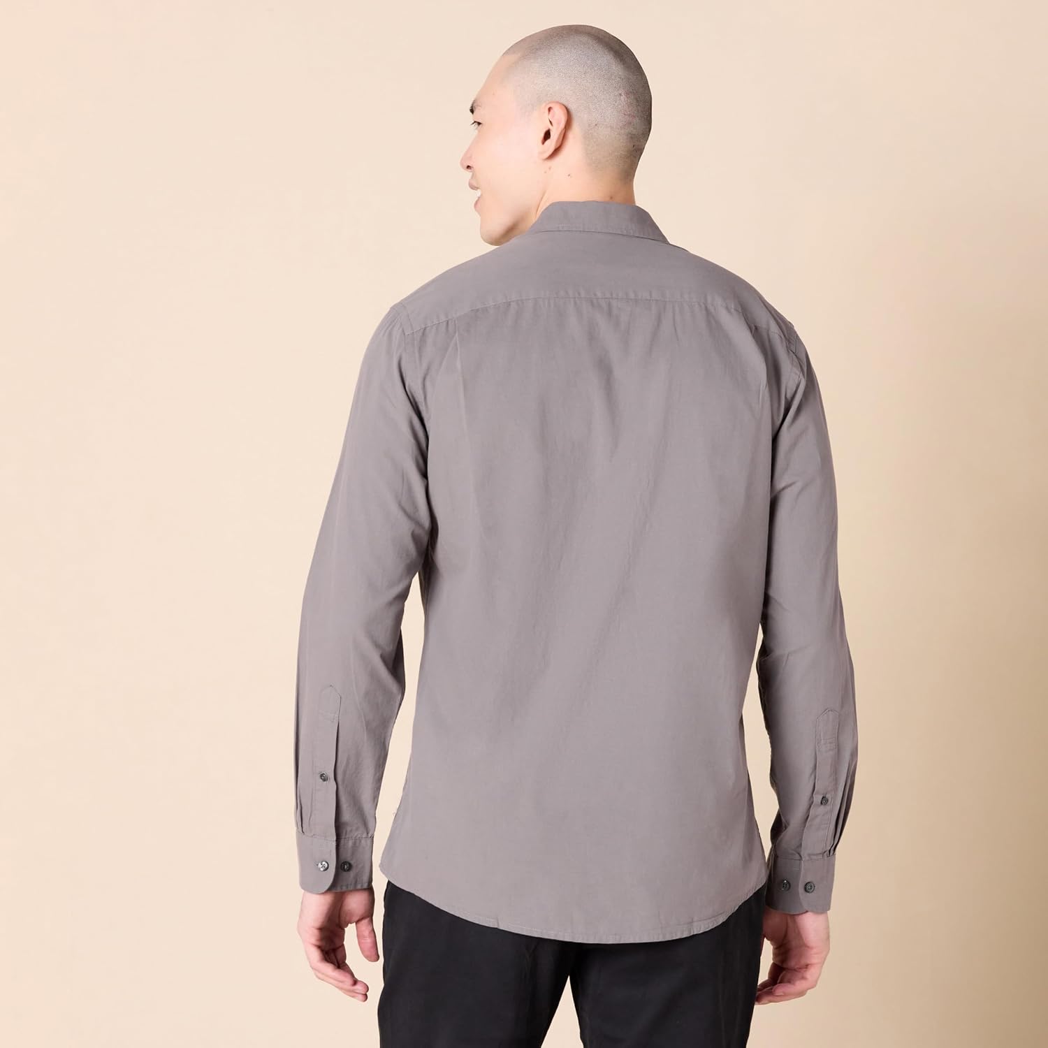 Detalle 2 de Chemise popeline manches longues homme