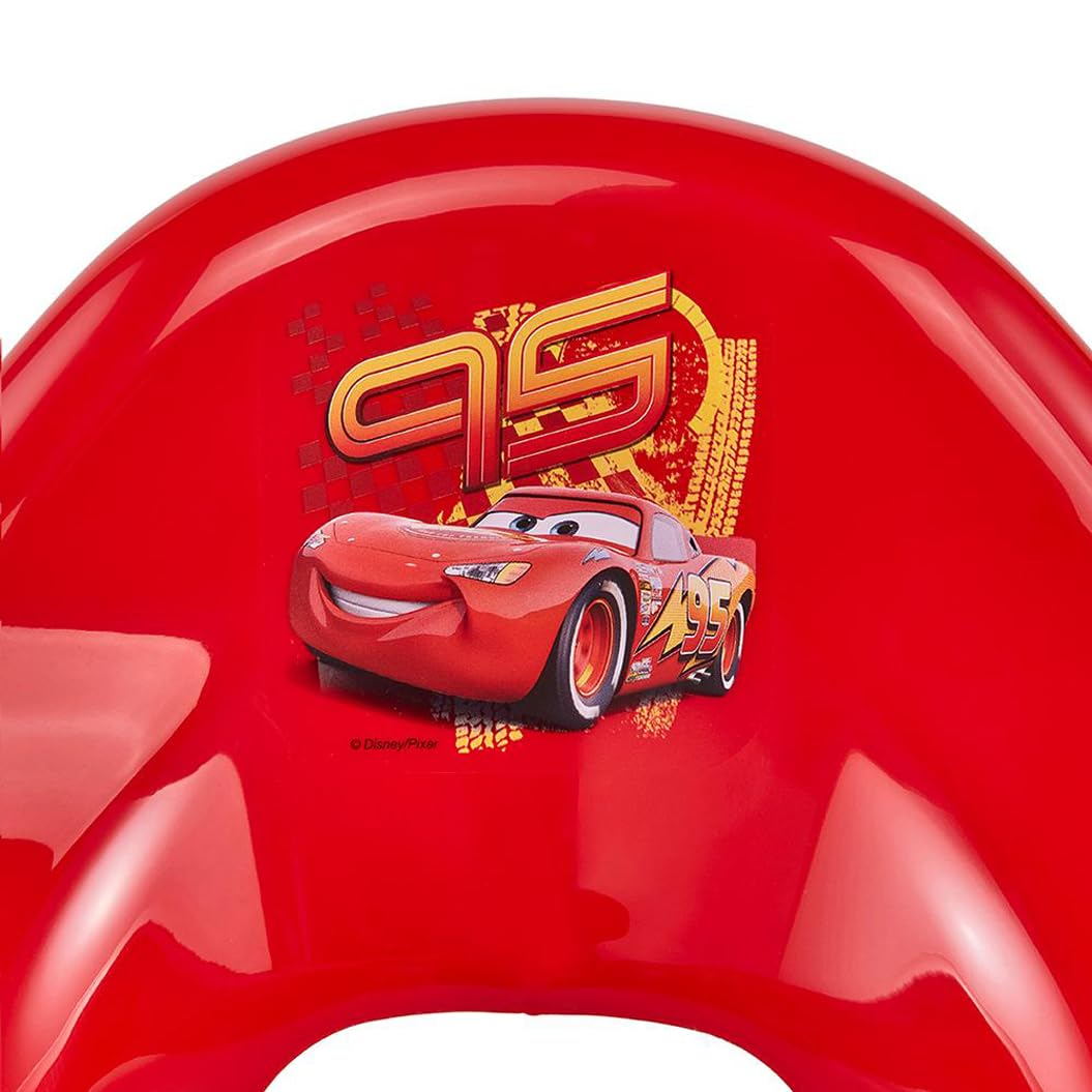 Detalle de keeeper Disney Cars Kinder-Toilettensitz Ewa – Kirsch-Rot, Anti-Rutsch, 18 Monate bis ca. 4 Jahre