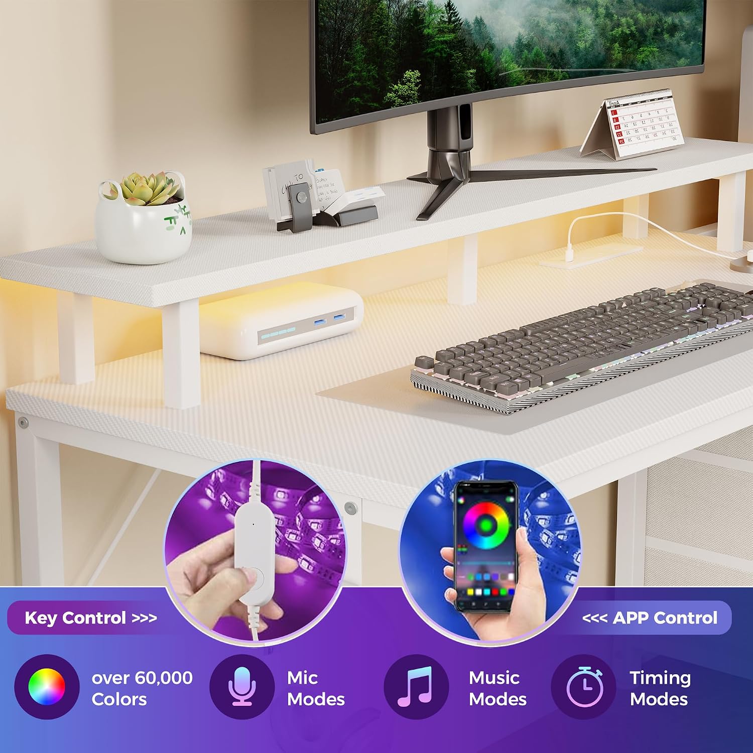 Detalle 1 de DUMOS 59-Inch Gaming Desk