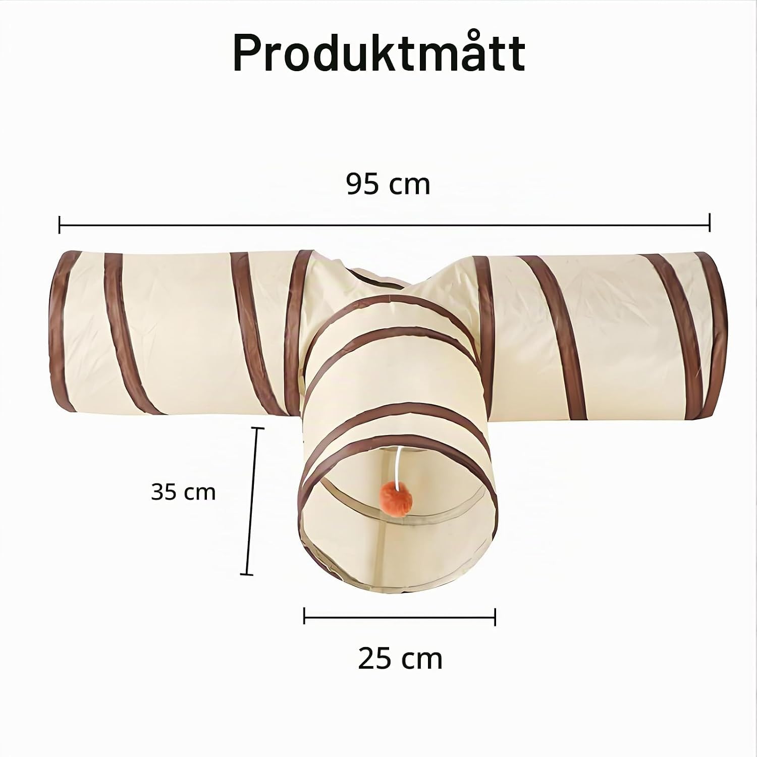 Detalle de Brizuf 1 kanintunnel, 3-vägs och beige