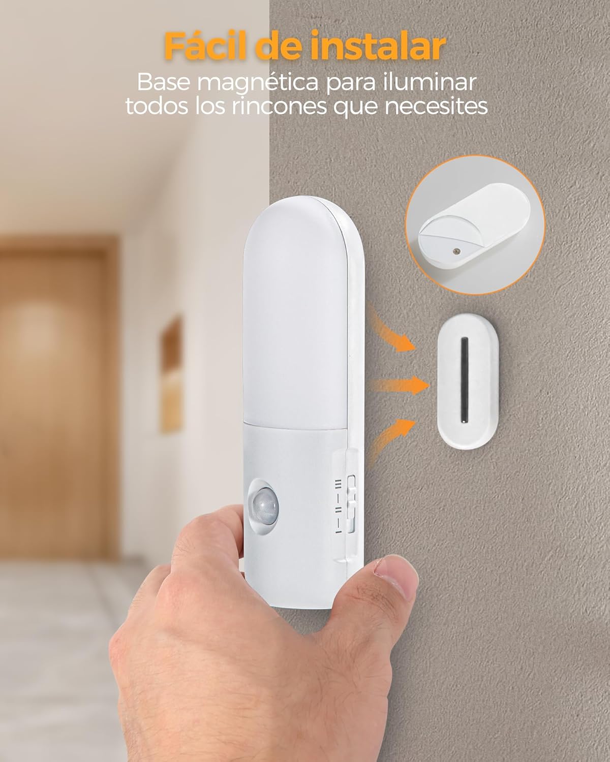 Thumbnail 5 de Gotopceed Luz LED Nocturna Sensor Movimiento Recargable