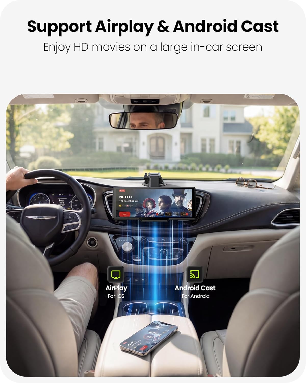 Thumbnail 6 de Avaett 9.26" Portable CarPlay Screen with 4K Dash Cam, HD Backup Camera and OTA Updates (UK)