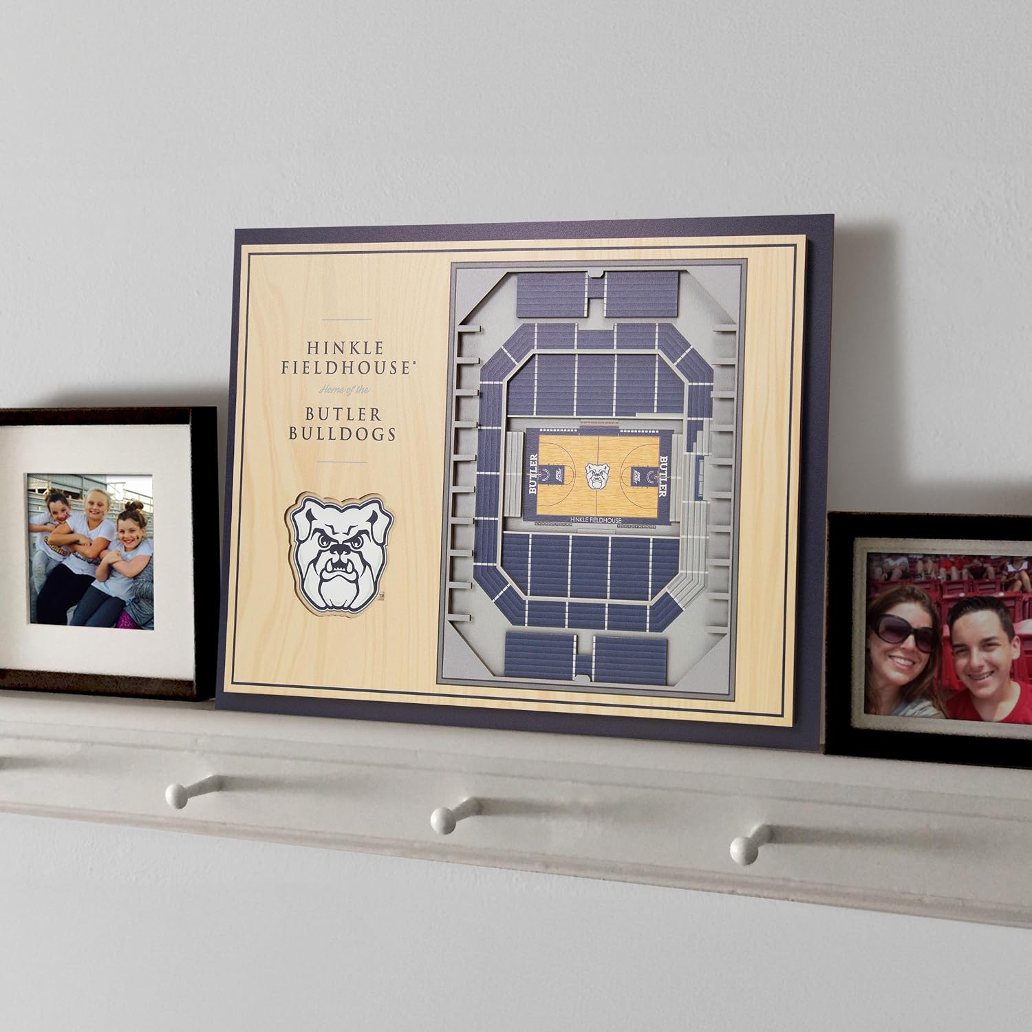 Thumbnail 1 de YouTheFan NCAA Butler Bulldogs 5-Layer StadiumView 3D Wall Art for Hinkle Fieldhouse