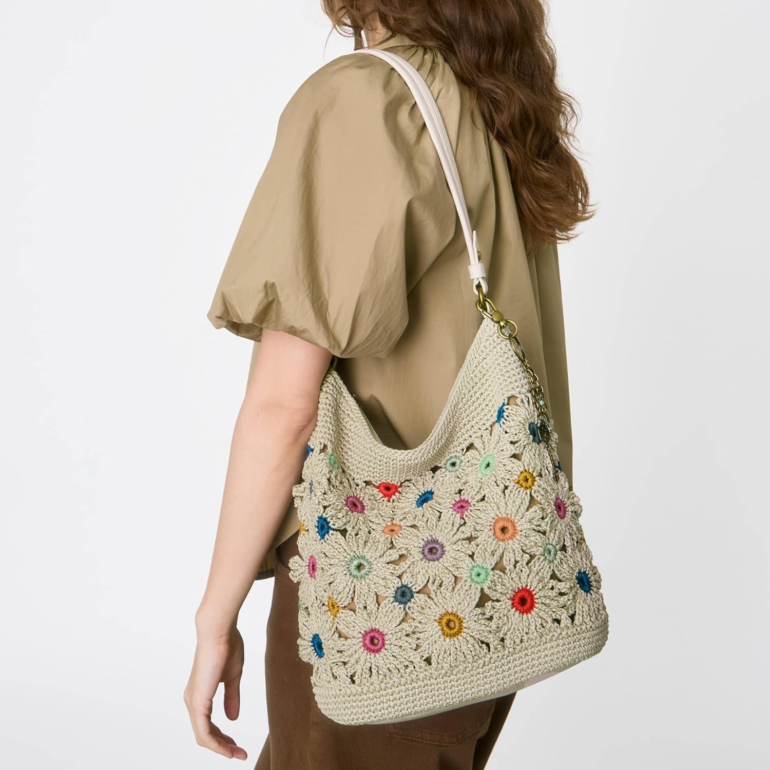 Detalle 2 de The Sak Sequoia Hobo Bag – Hand Crochet Large Tote for Everyday & Travel