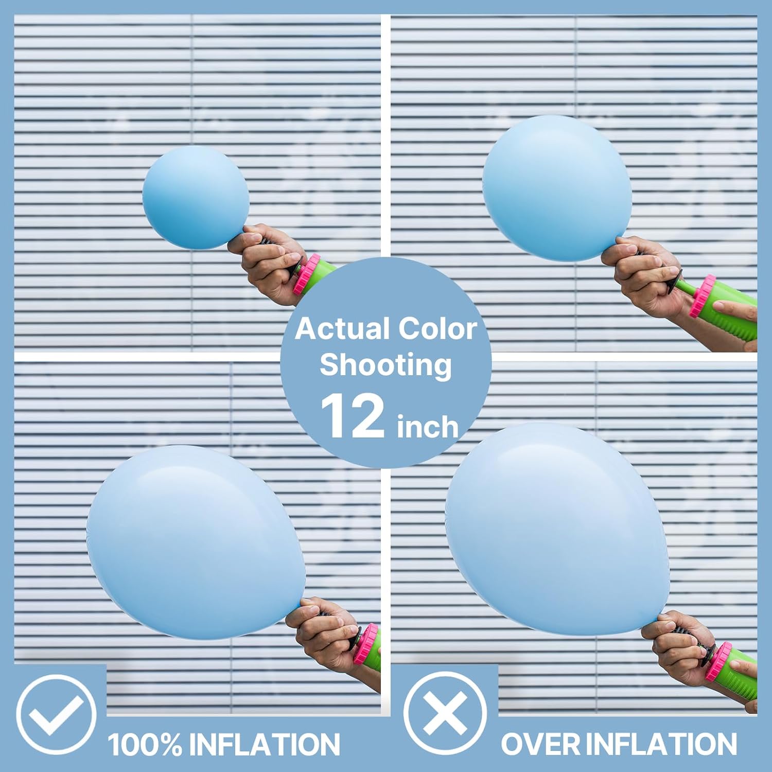 Thumbnail 3 de PartyWoo Blue Balloons 100pcs 12 Inch 🎈