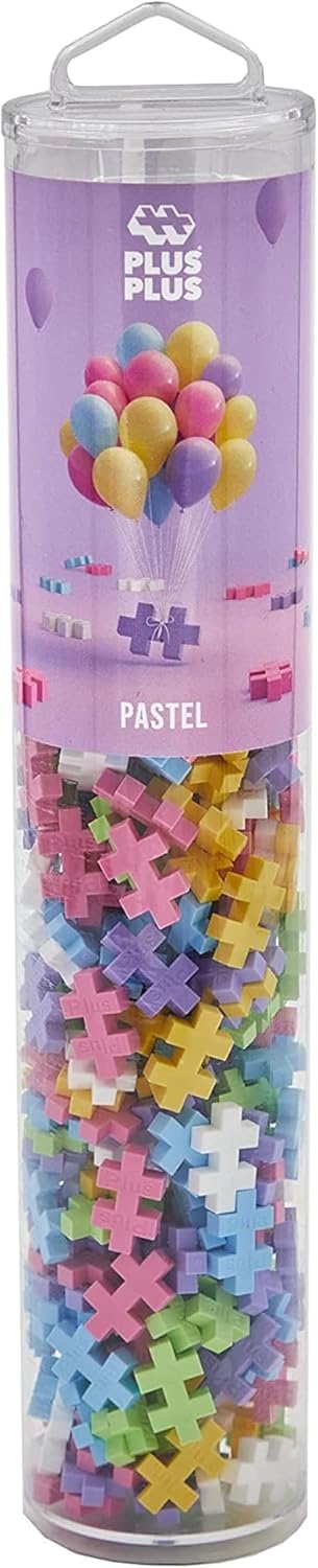Detalle 2 de PLUS PLUS Building Blocks Toy (240 pcs) pastel creative STEM play for ages 5+