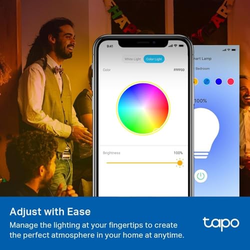 Detalle de Tapo L530E 2-Pack E27 Smart Bulbs with Alexa & Colour Changing LED (8.3W)