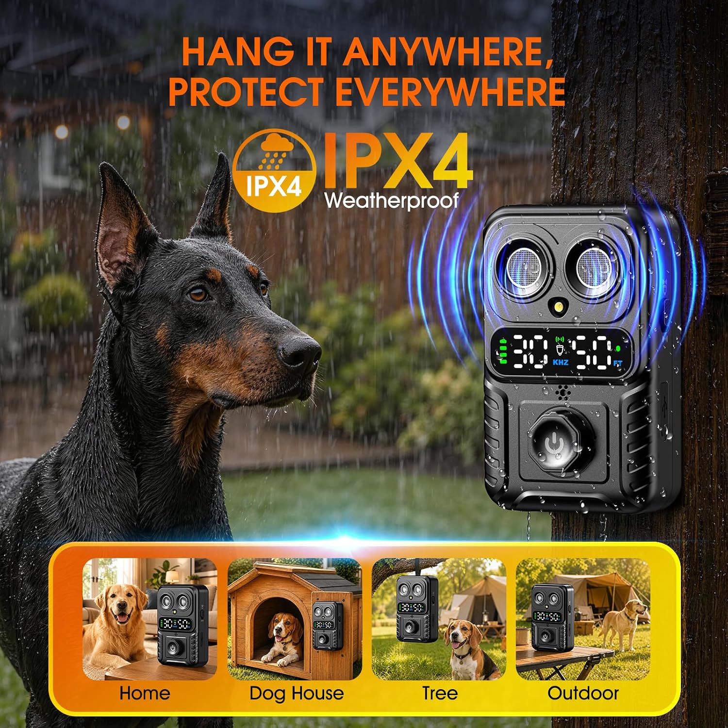 Detalle 2 de CdFXor Dog Bark Deterrent with 1200mAh Battery