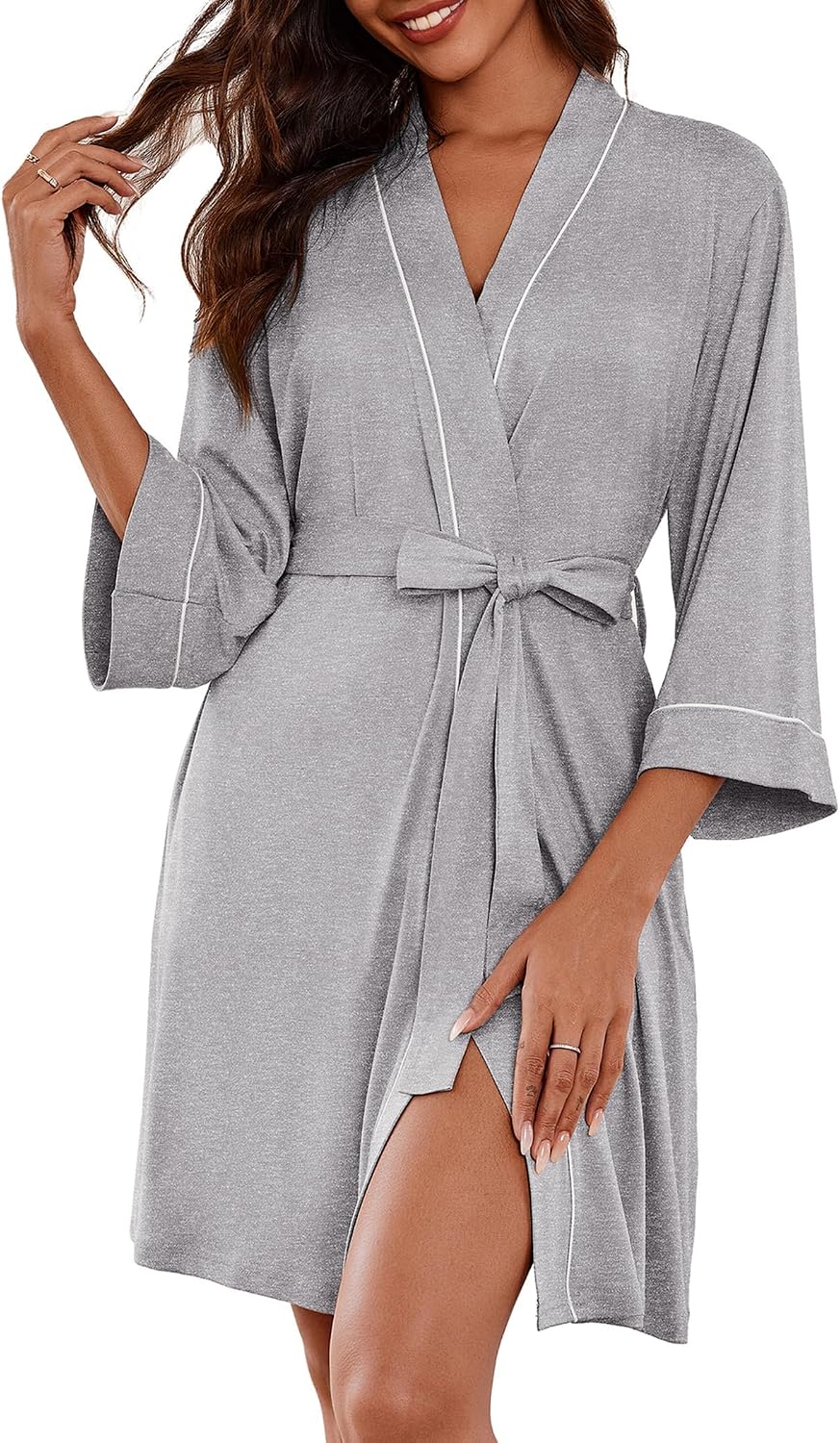 Thumbnail 6 de Ekouaer Robe de Chambre Femme Doux Léger
