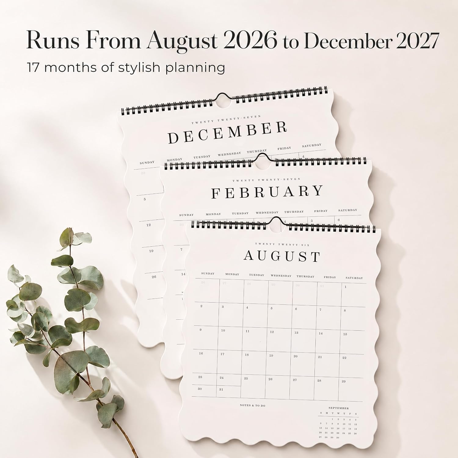 Thumbnail 4 de ZICOTO 2026–2027 Wall Calendar, 14" x 11", August 2026–December 2027