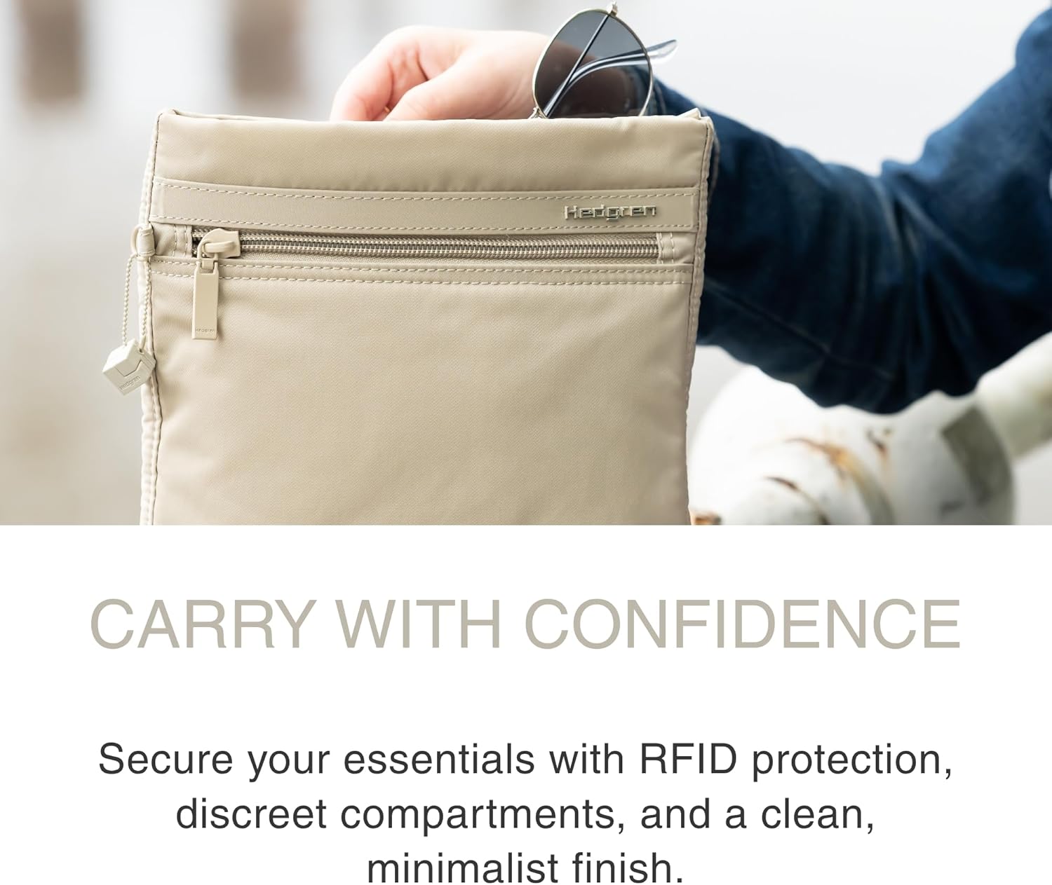 Thumbnail 5 de Hedgren SMALL Vertical Crossover RFID TOTAL ECLIPSE S – Unisex, kompakte Crossbody-Tasche
