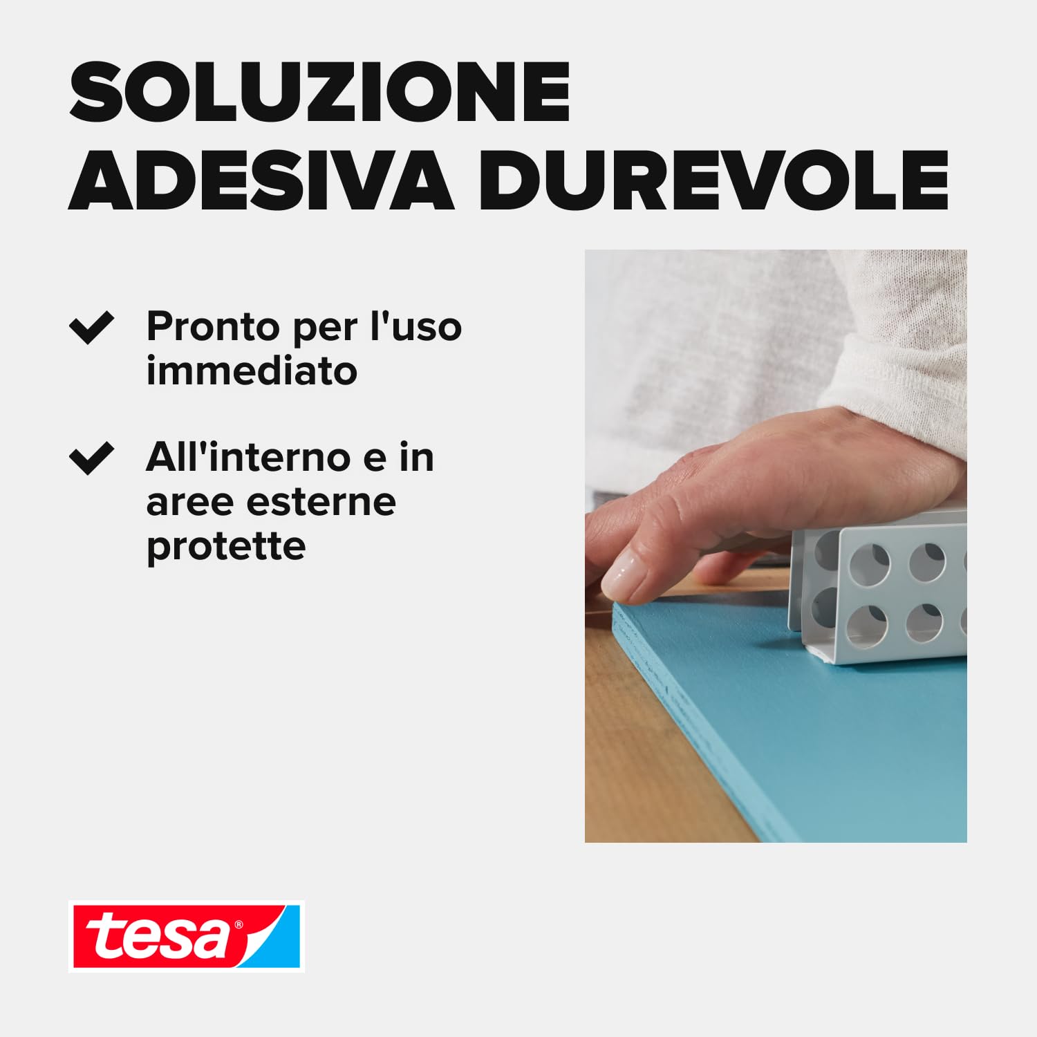 Detalle 2 de tesa Powerbond Ultra Strong — Nastro biadesivo extra forte, confezione da 2 (1,5 m x 19 mm)
