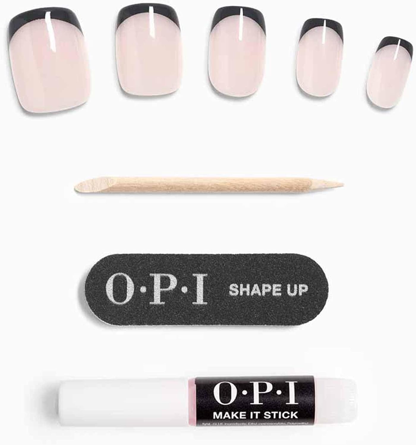 Thumbnail 4 de OPI xPRESS/ON Press On Nails – French Tip & Pattern Designs (Long & Short, Round & Oval) with Nail Glue
