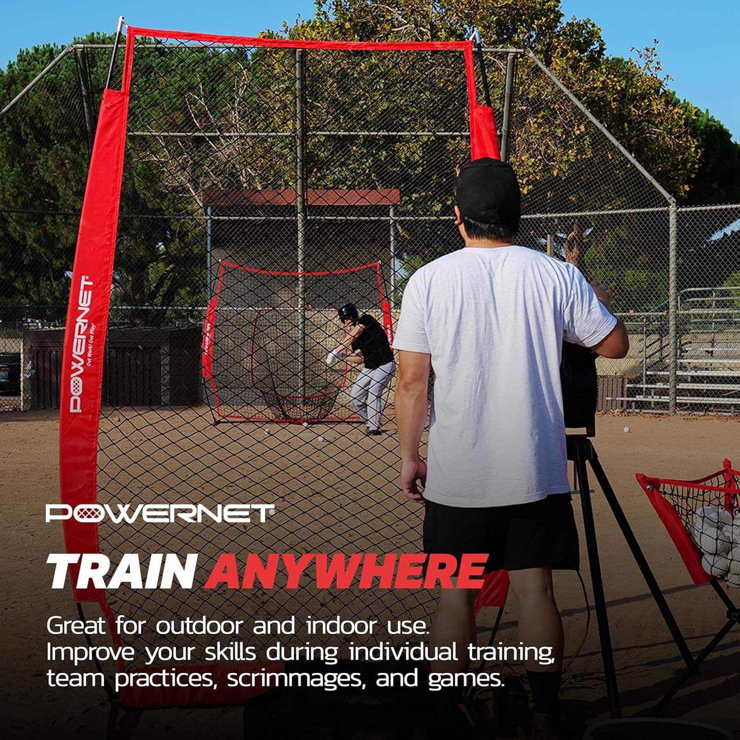 Thumbnail 5 de PowerNet Launch F-lite Baseball and Softball Pitching Machine