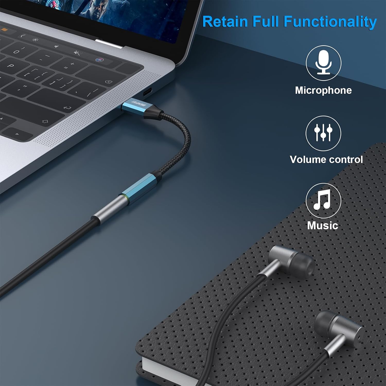 Thumbnail 6 de BENFEI Adaptador USB-C a Audio Jack DAC