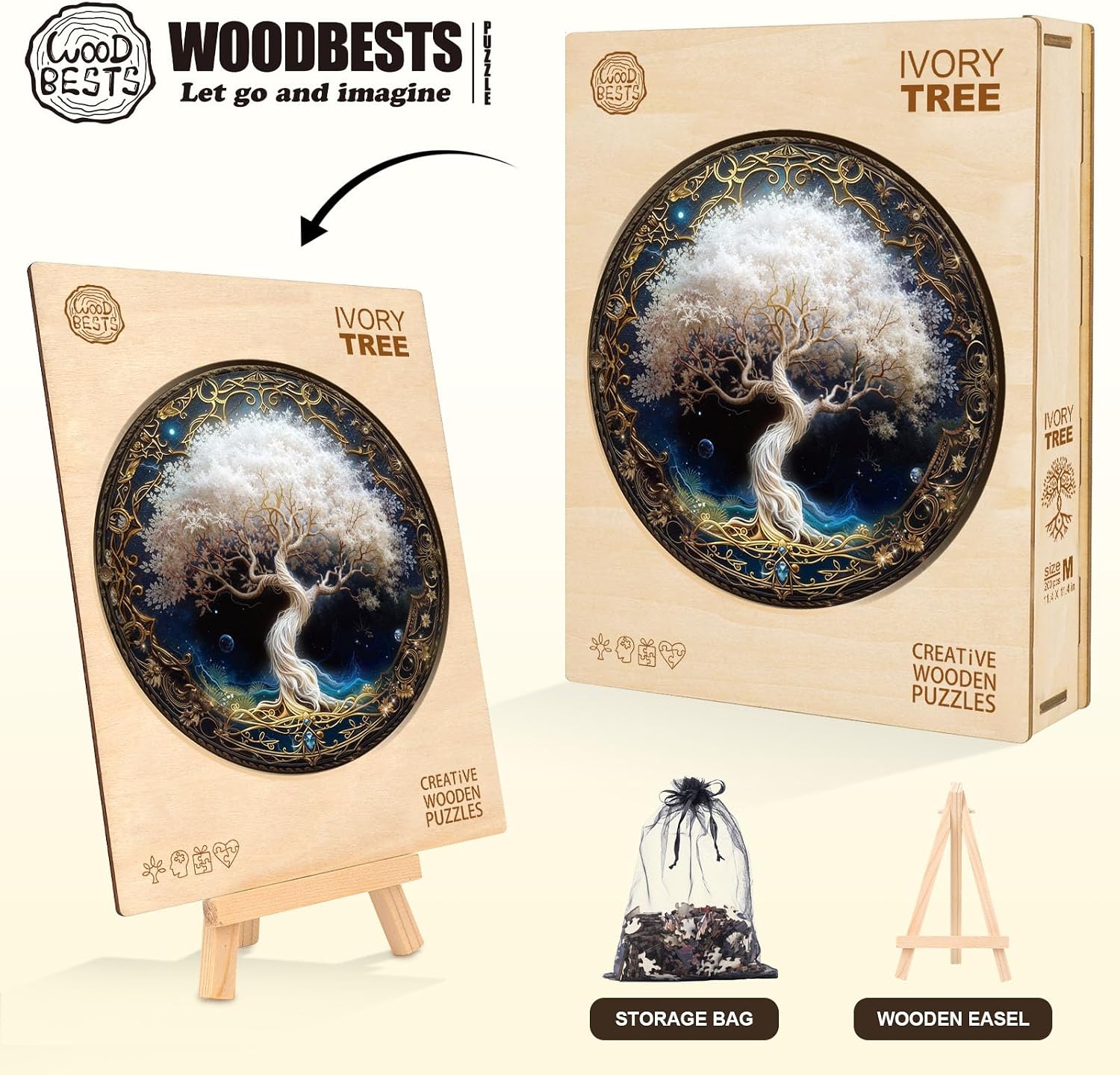 Detalle de KAAYEE Wooden Jigsaw Puzzle, 200 Pieces