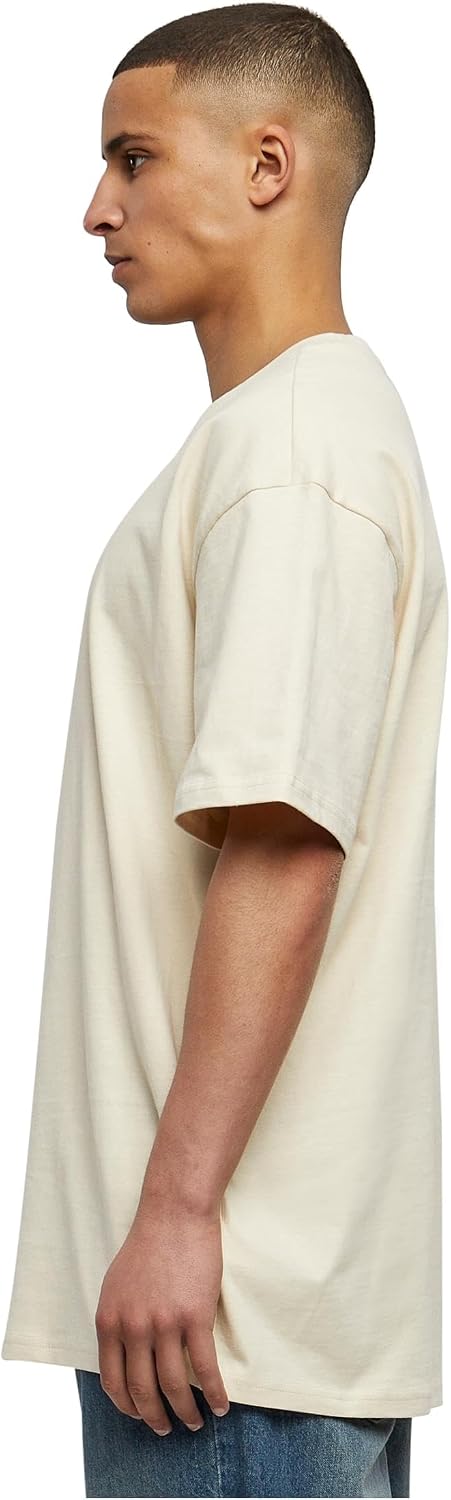 Detalle de Urban Classics Herren Oversized Pinstripe Tee : la t-shirt oversize à rayures pour un look urbain