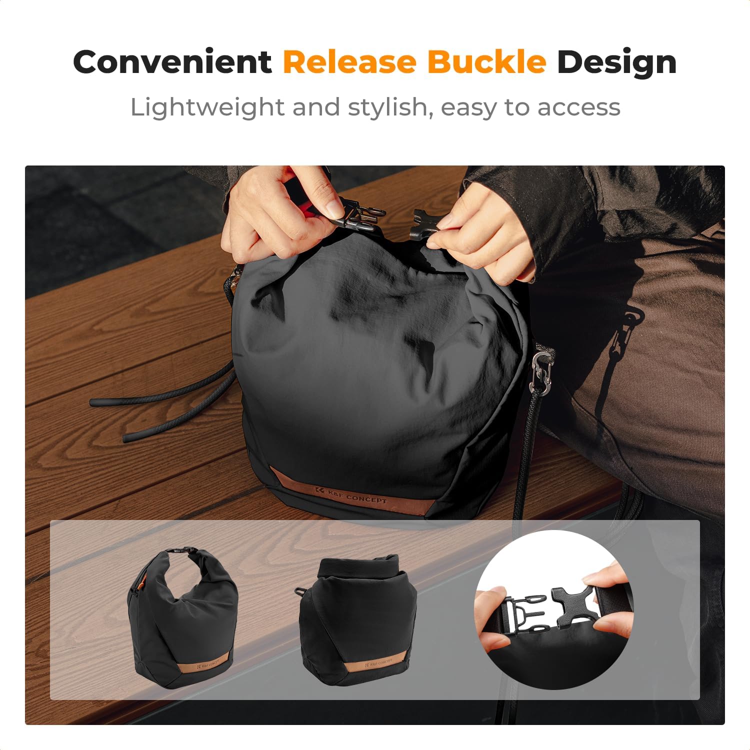 Thumbnail 6 de K&F CONCEPT Borsa Fotocamera a Tracolla: stile e protezione per kit compatto