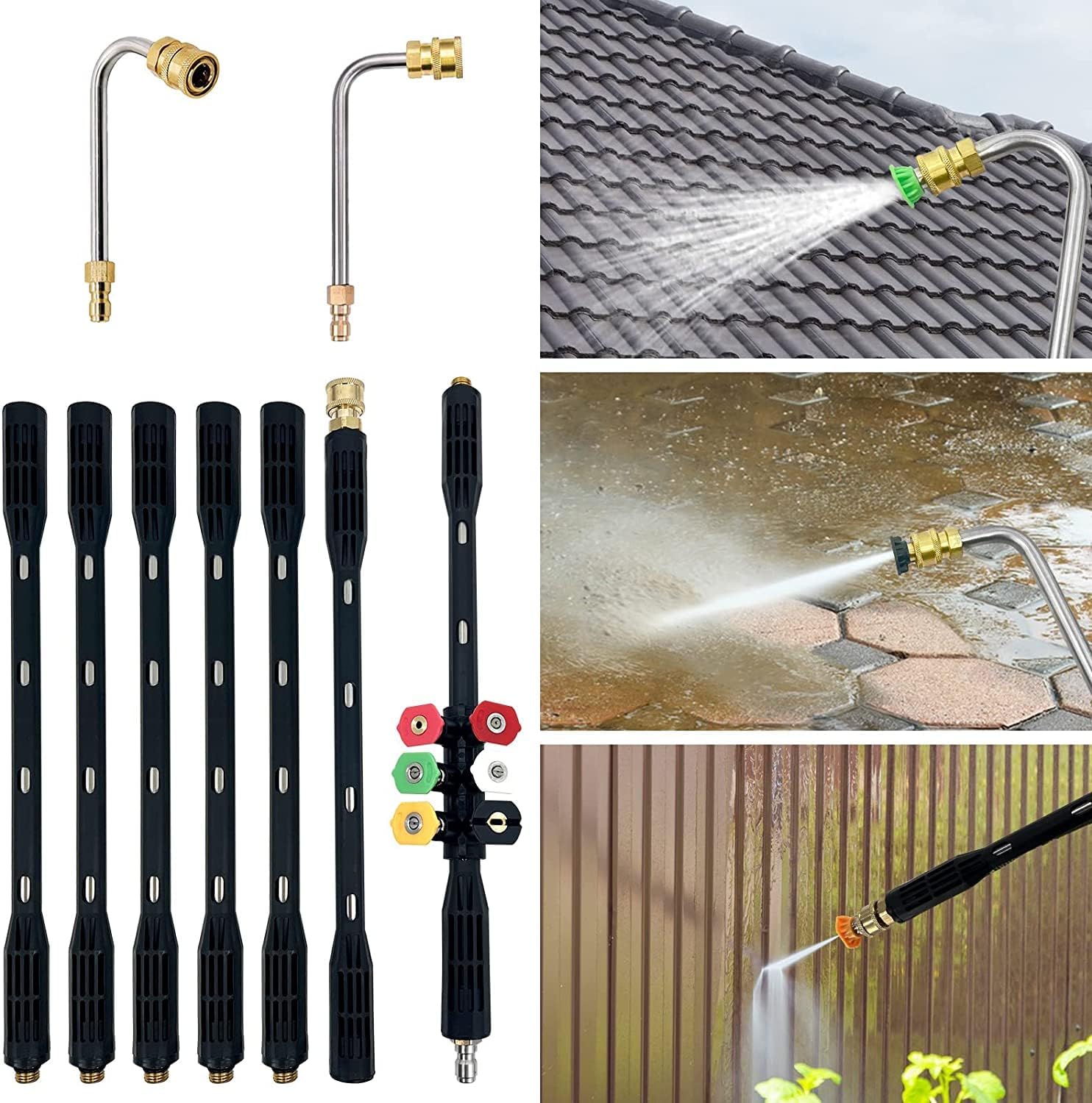 Thumbnail 1 de Pressure Washer Extension Wand – 9 Pack for Gutter Cleaning and More