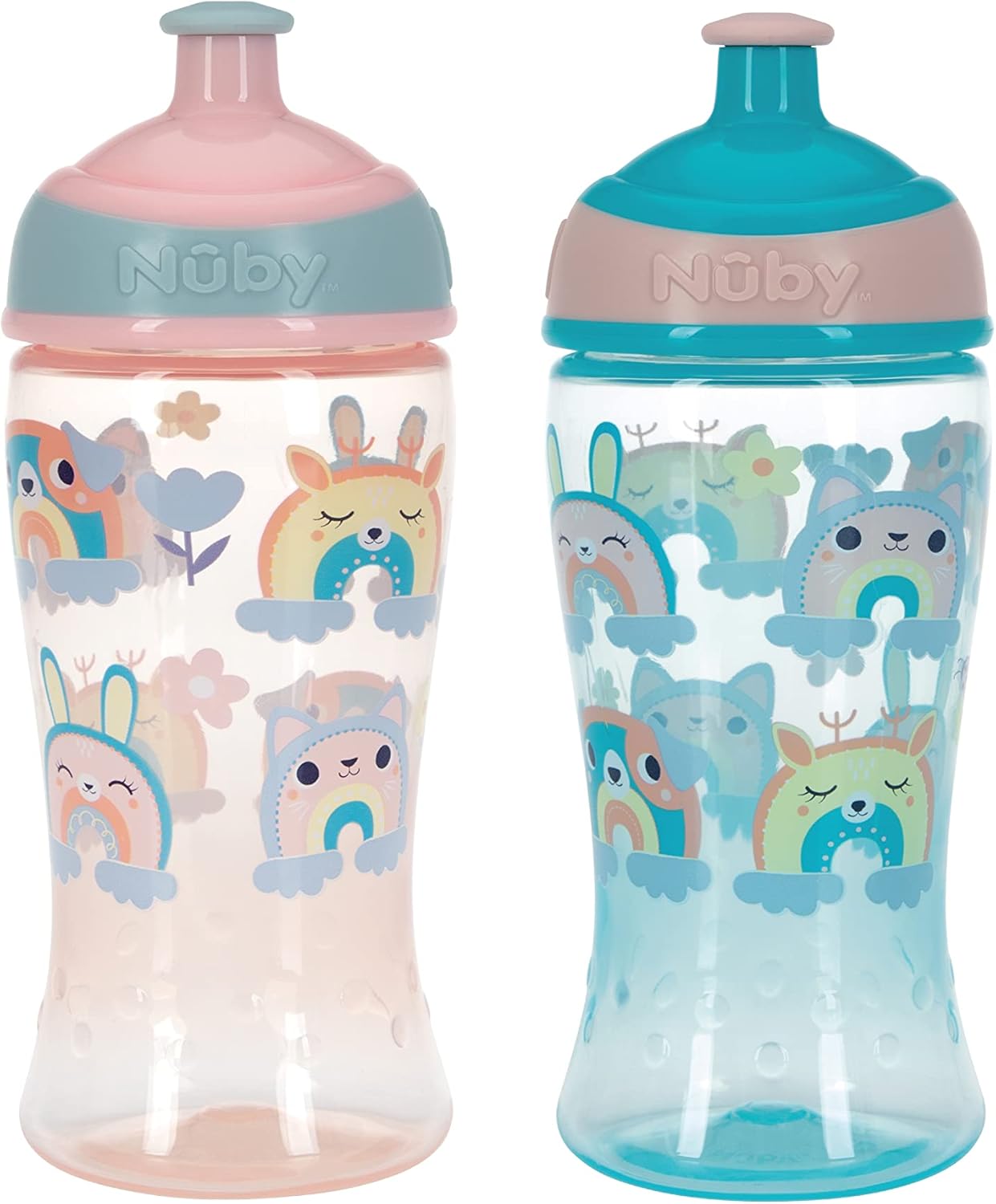 Thumbnail 2 de Nuby Super Slurp Water Bottle – No Spill Active Toddler Sippy Cup (360ml) – Pack of 2