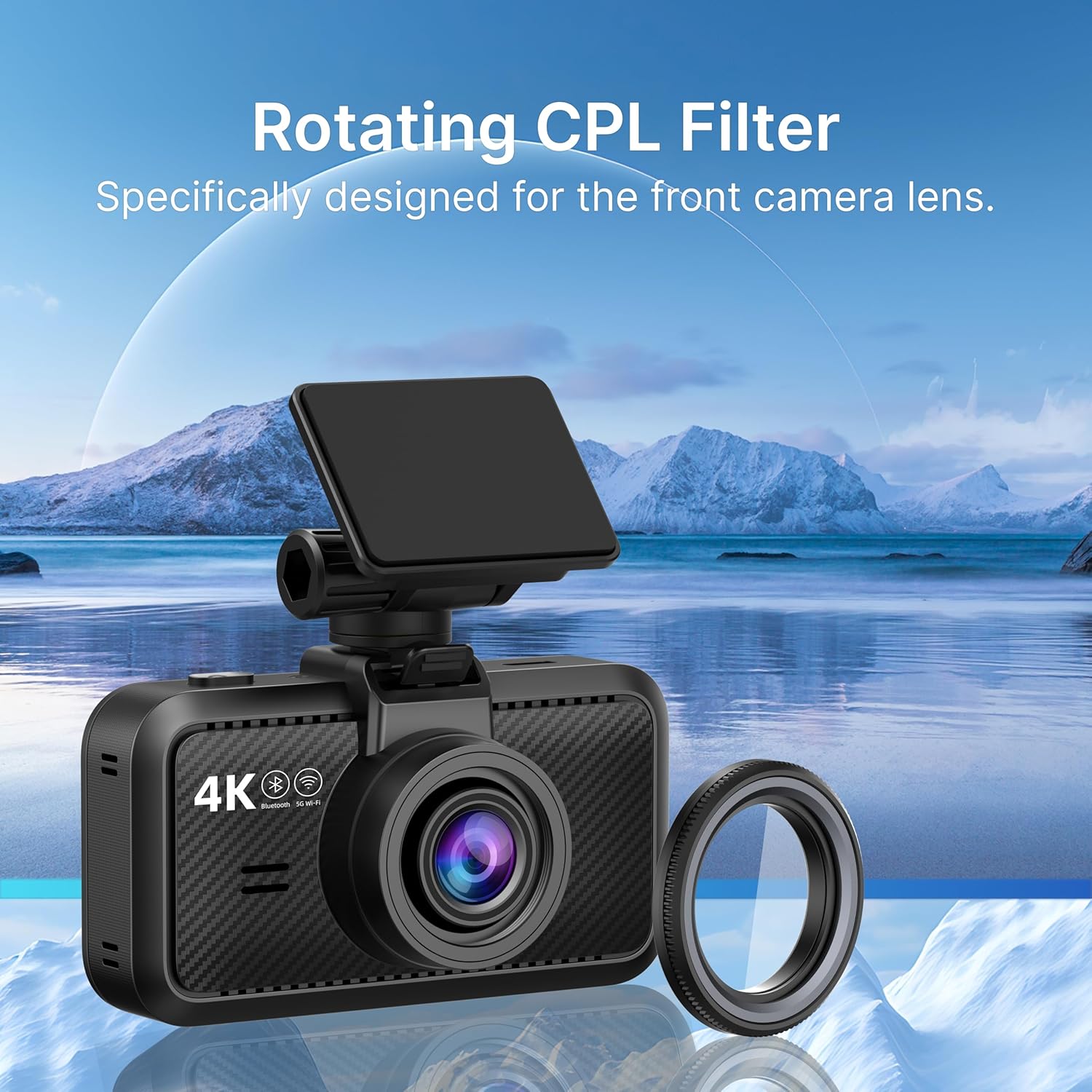 Detalle de Miofive 34mm CPL Filter for Miofive S1 Dash Cam