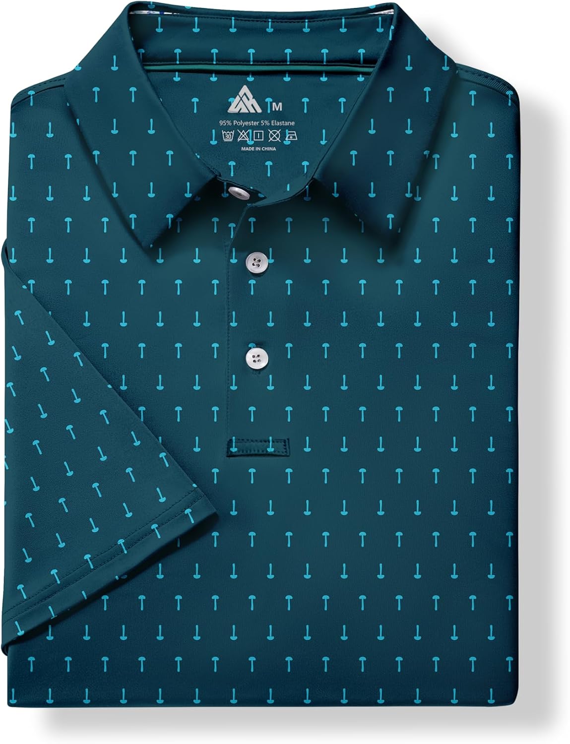 Detalle 2 de ZITY Men's Moisture-Wicking Polo UPF 30+