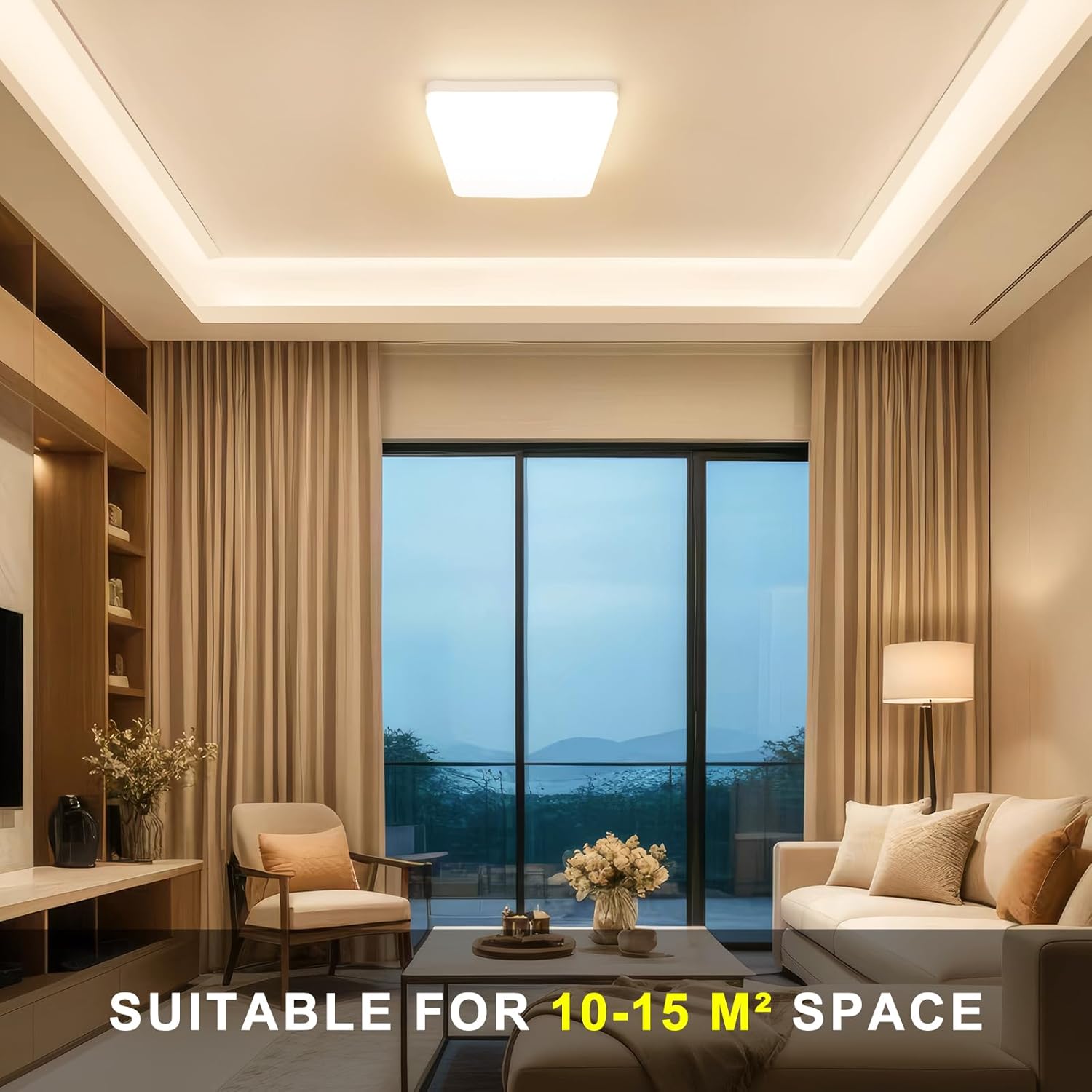 Thumbnail 4 de Kambo Lámpara de Techo LED 36W Blanca Cuadrada