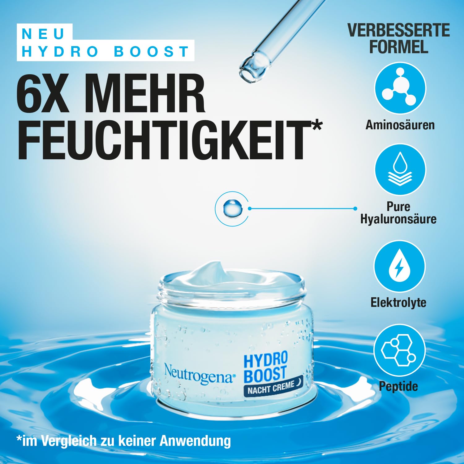 Detalle 2 de Neutrogena Hydro Boost Nachtcreme 50 ml Gesichtscreme
