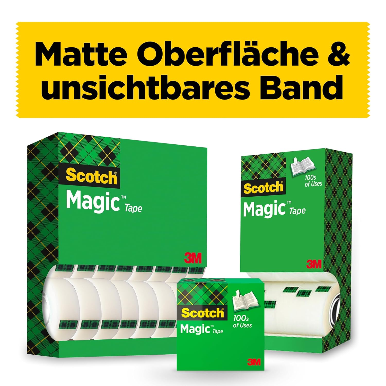 Thumbnail 6 de Scotch Magic Tape Vorteilspack mit 8 Rollen – unsichtbares Klebeband (19 mm x 33 m) für Papier & Dokumente
