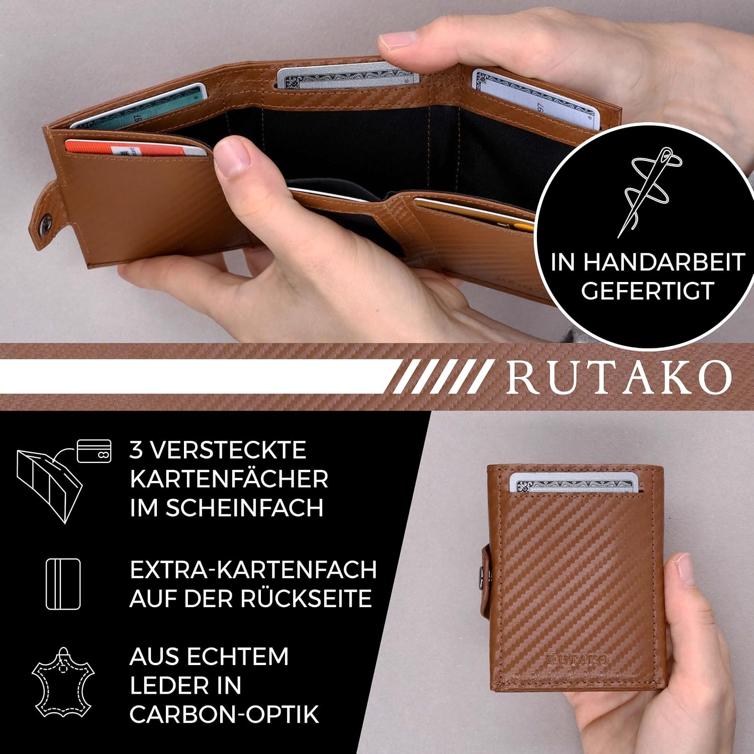 Thumbnail 3 de RUTAKO Slim Wallet RFID Schutz