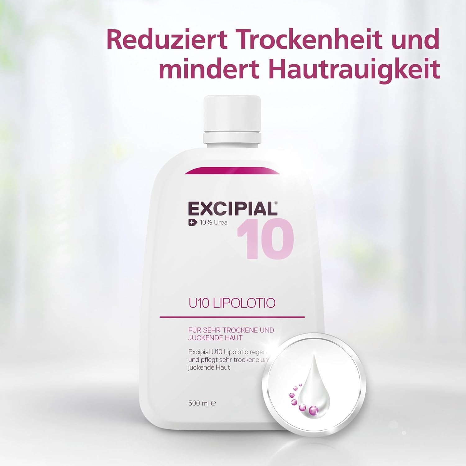 Detalle 2 de Excipial U10 Lipolotio 500 ml Körperlotion