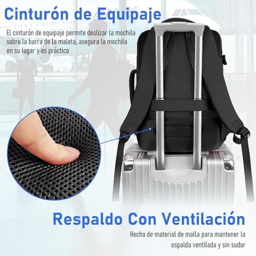 Thumbnail 6 de Taygeer Mochila de cabina 40x30x20 para Ryanair y aerolíneas