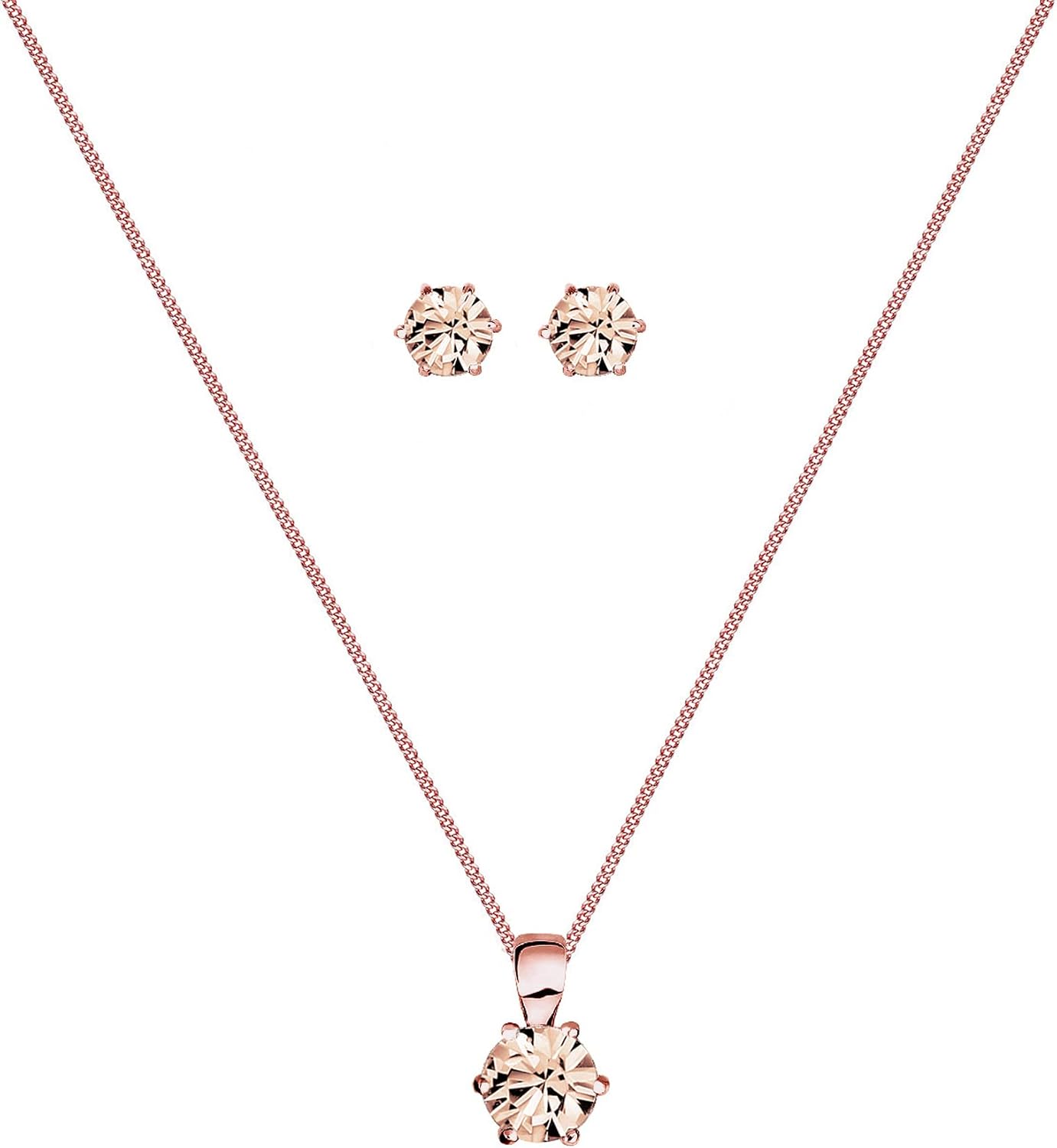 Detalle 2 de Elli Schmuckset Rosé Silber 925
