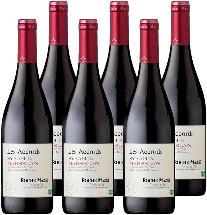 Detalle de Les Accords de Roche Mazet Syrah Marselan Vino Tinto 🍷 (6x75cl)