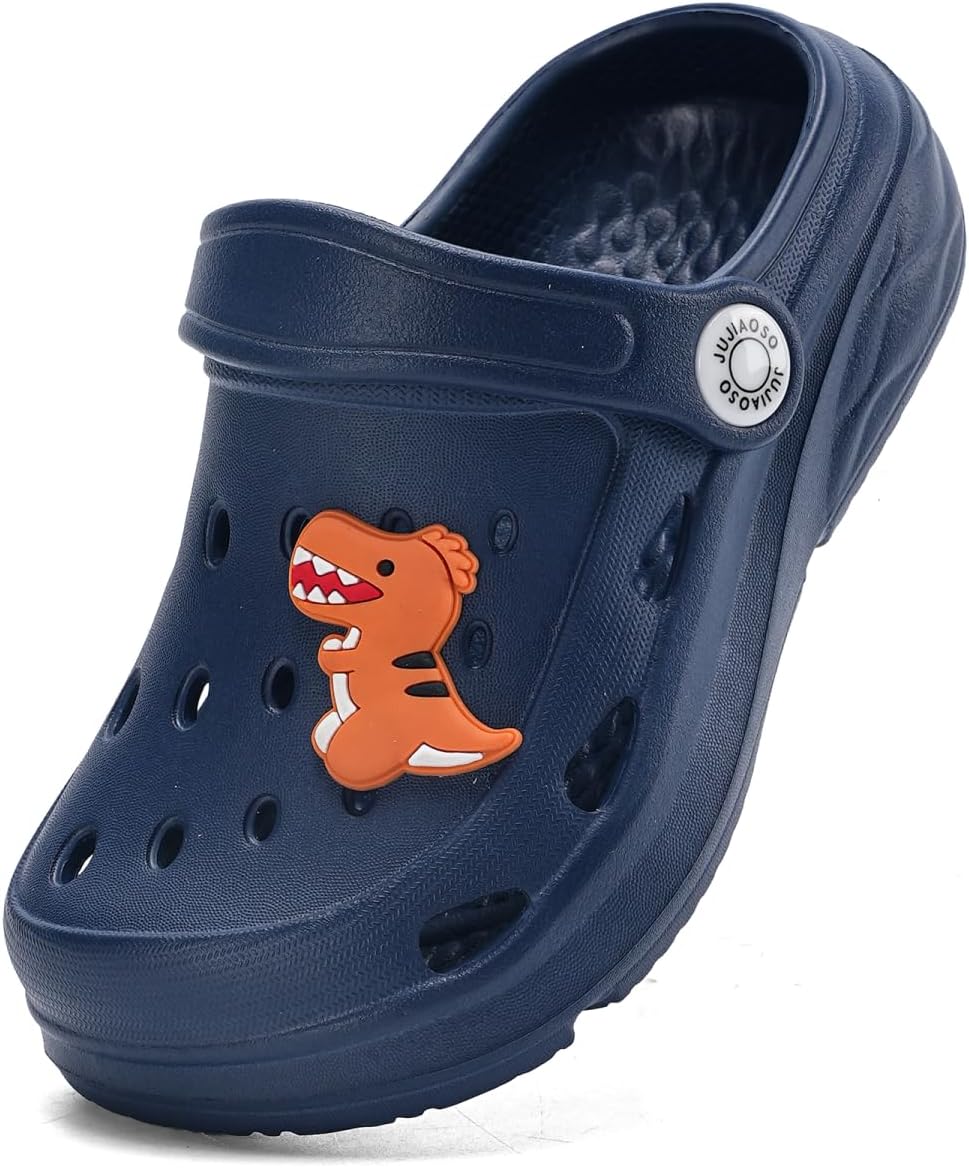 Detalle de JUJIAOSO Kids’ slip-on garden shoes with cartoon slide design