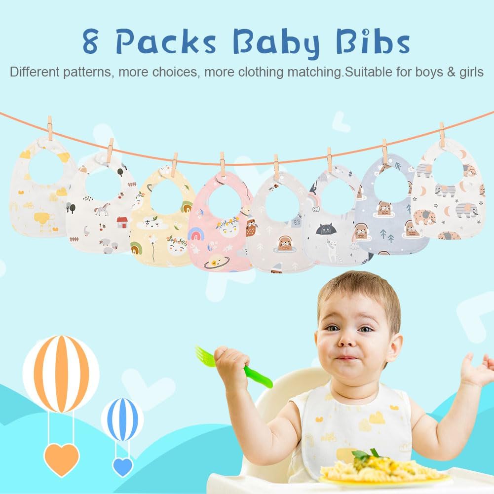 Thumbnail 5 de Vicloon Baby Lätzchen 8er Set