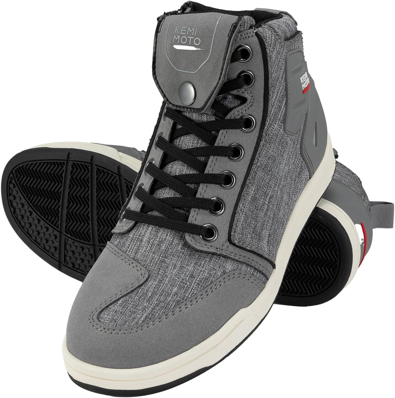Detalle de KEMIMOTO Scarpe Moto Uomo con zip laterale e cambio marcia: stivali casual traspiranti