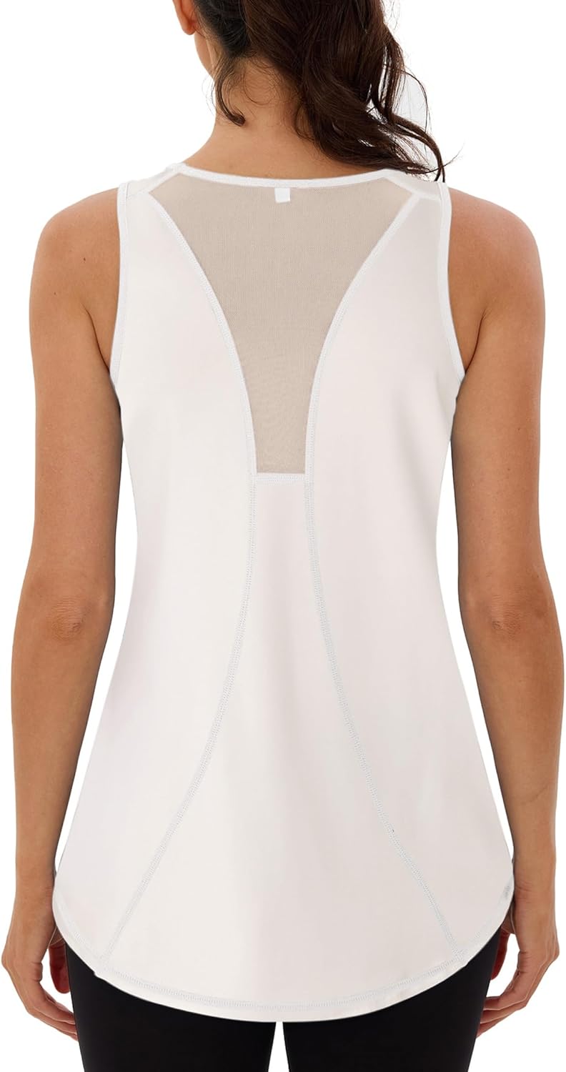 Thumbnail 5 de Women's Loose Fit Racerback Tank Top with Mesh Back - UPF50+ Sun Protection, Quick-Dry Comfort