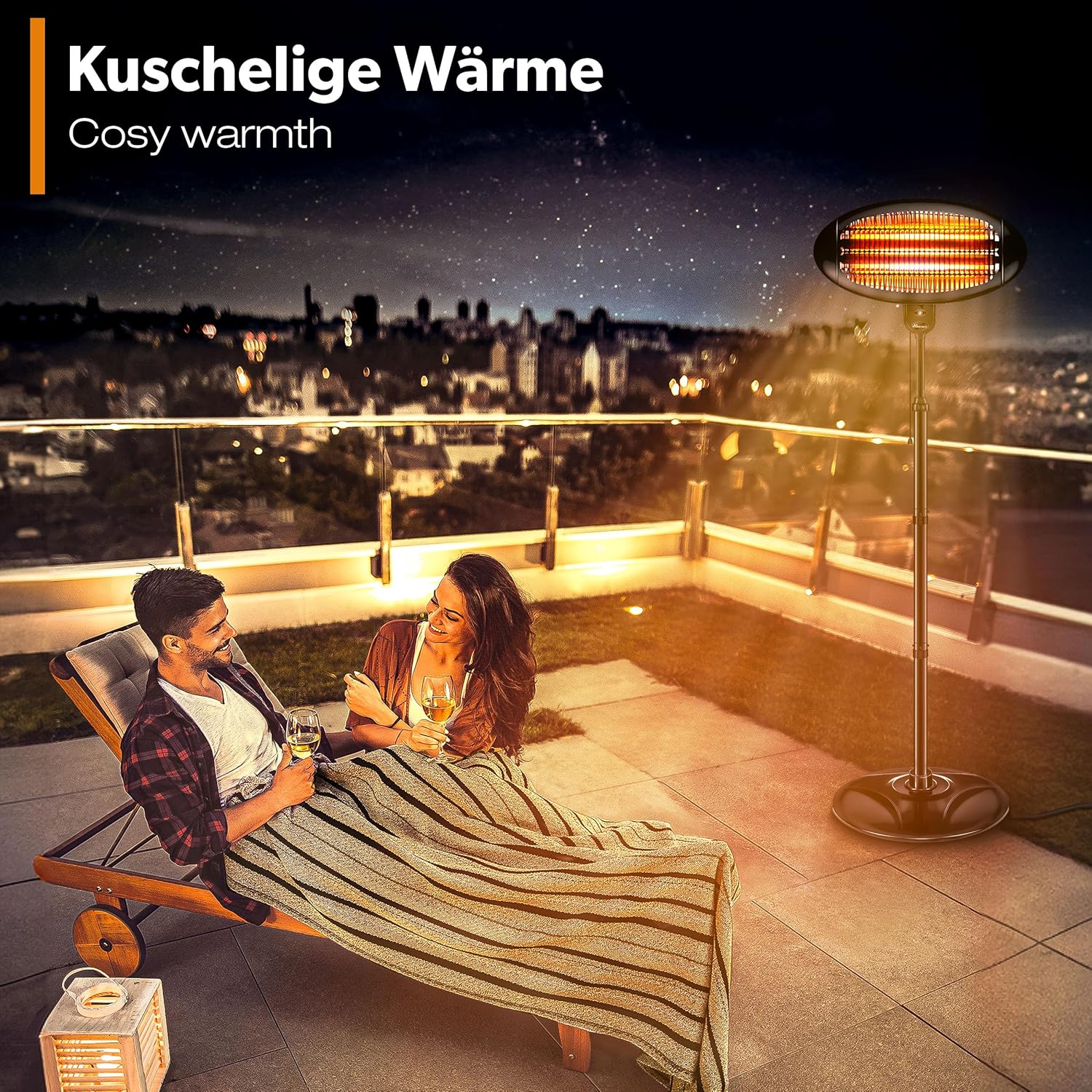 Thumbnail 6 de TRESKO Infrarot Stand-Heizstrahler 2000W