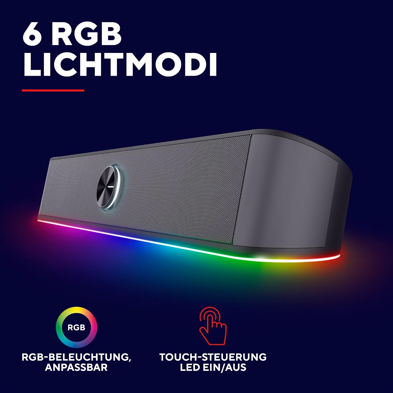 Detalle 2 de Trust Gaming GXT 1619 Rhox Soundbar 12W