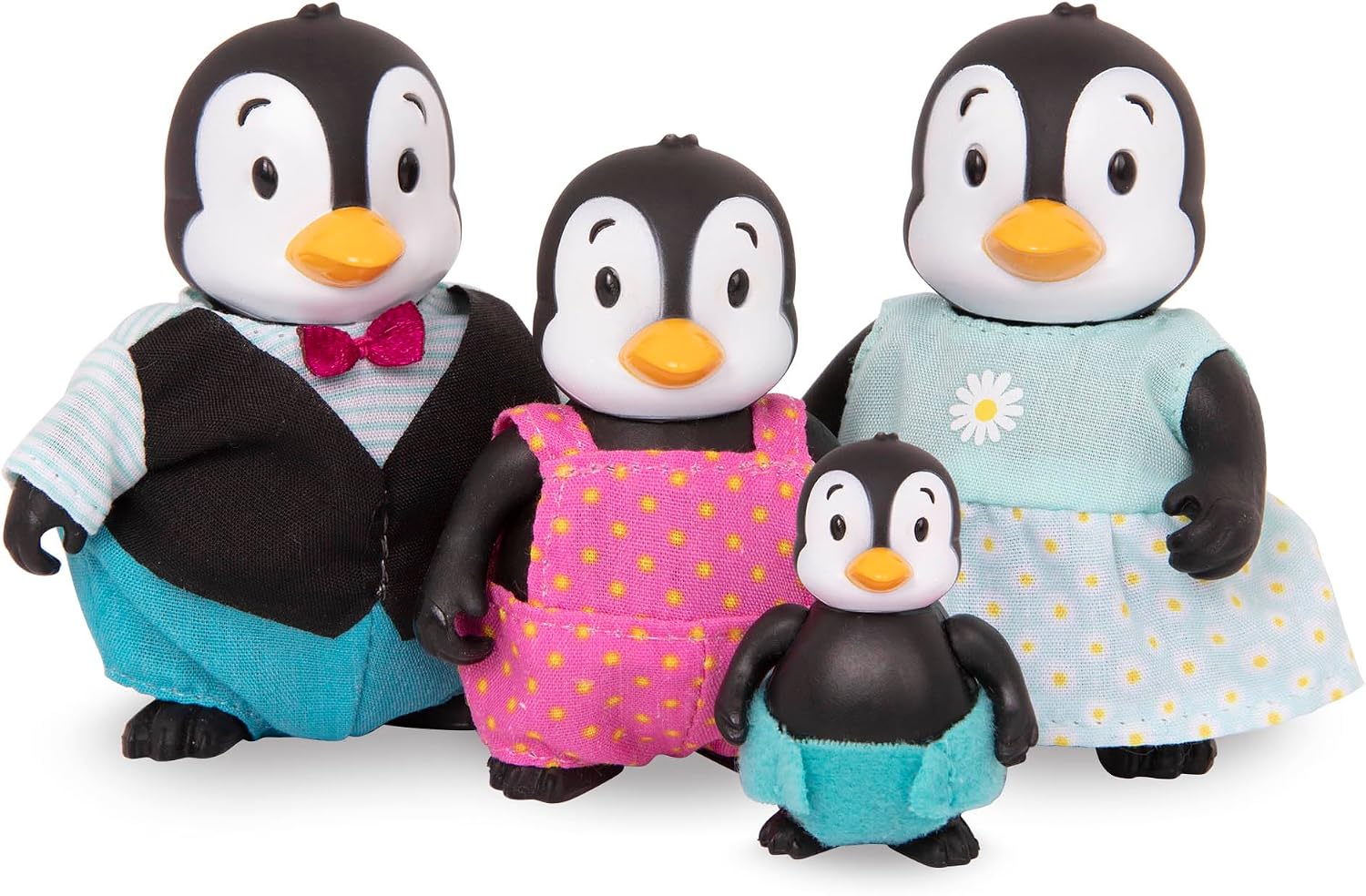Detalle de Li'l Woodzeez WZ6762C6SZ pinguïnfamilie met vier figuren en verhalenboek