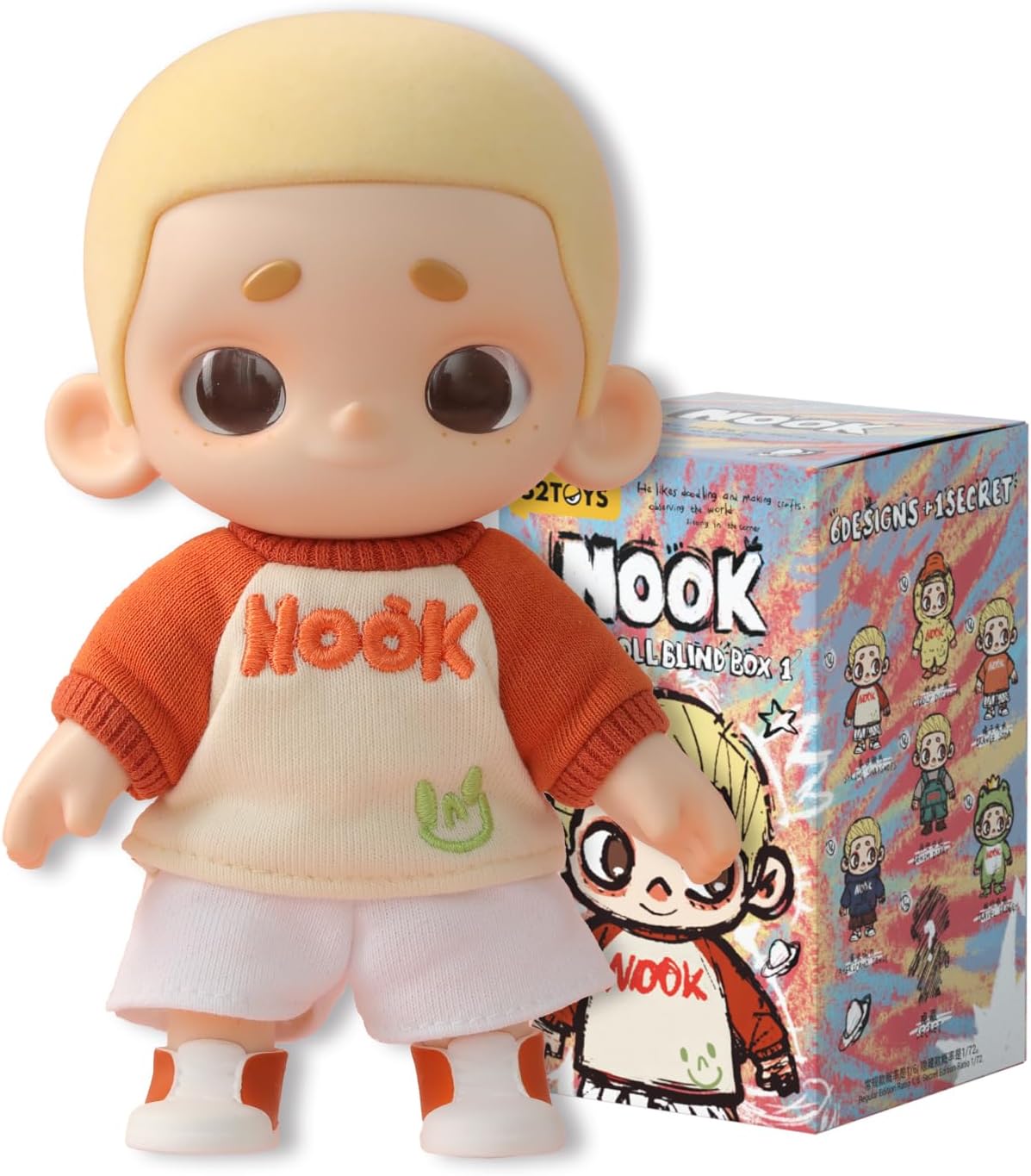 Detalle de 52TOYS NOOK Plush Doll Vinyl Plush Toy – Collectible Kawaii Desk Decor & Gift