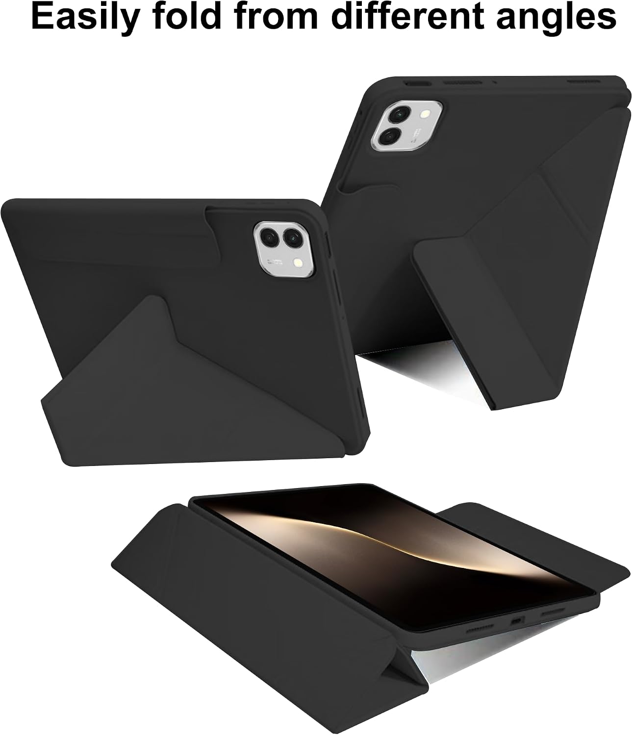 Detalle de Fitudoos Hülle für Honor Magic Pad 3 13.3" – Ultra-dünn, Standfunktion, Automatischer Schlaf/Wachmodus, Schwarz
