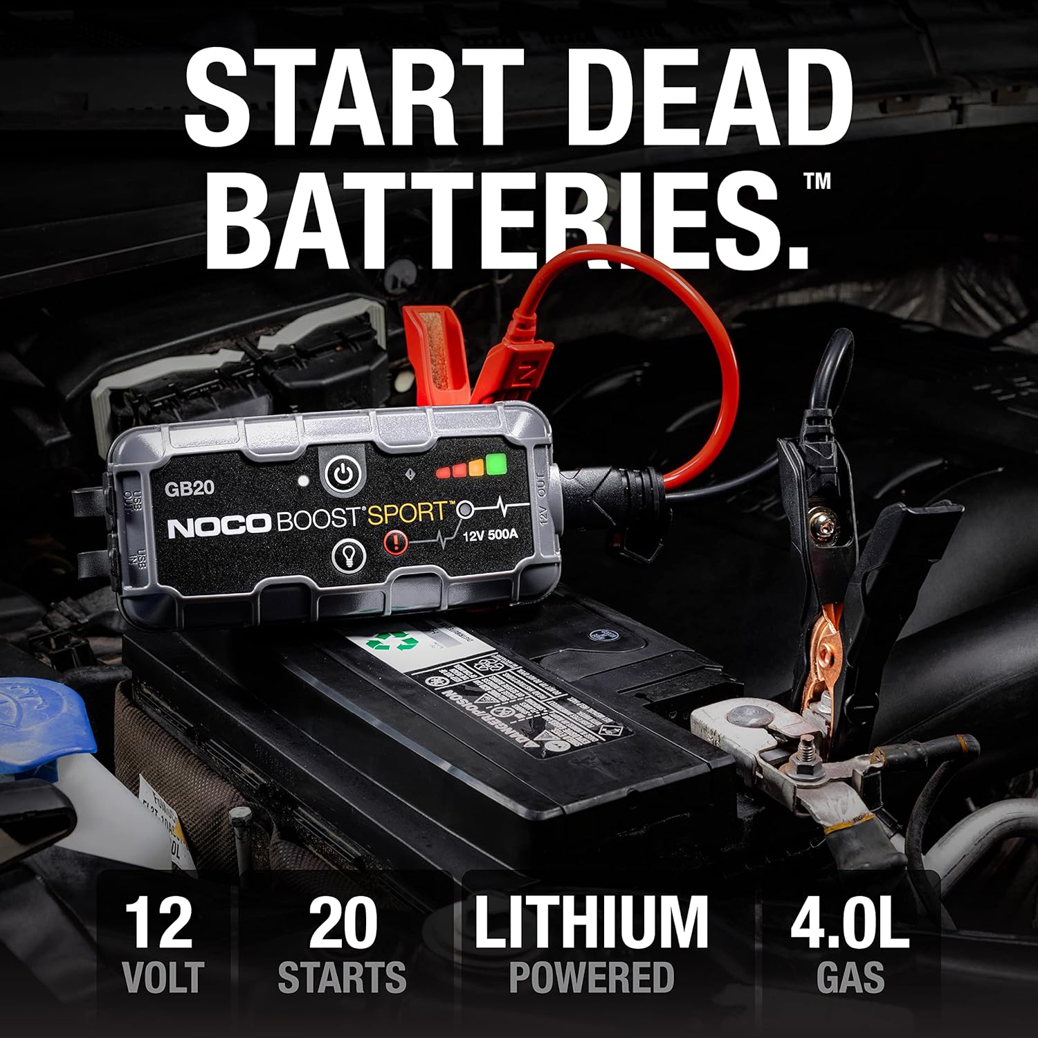 Detalle 2 de NOCO Boost GB20 Starthilfe 500 A